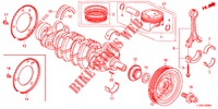 KURBELWELLE/KOLBEN  für Honda ACCORD TOURER 2.4 S 5 Türen 6 gang-Schaltgetriebe 2013