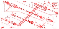 ANTRIEBSWELLE, VORNE/HALBWELLE (2.4L) für Honda ACCORD TOURER 2.4 S 5 Türen 5 gang automatikgetriebe 2013