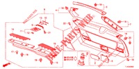 HECKKLAPPENVERKLEIDUNG/ TAFELVERKLEIDUNG, HINTEN(2D)  für Honda ACCORD TOURER 2.4 S 5 Türen 5 gang automatikgetriebe 2013