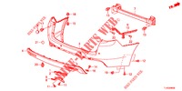 HINTERER STOSSFAENGER  für Honda ACCORD TOURER 2.4 S 5 Türen 5 gang automatikgetriebe 2013