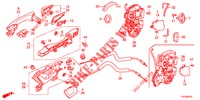 TUERSCHLOESSER, HINTEN/AEUSSERER GRIFF  für Honda ACCORD TOURER 2.4 S 5 Türen 5 gang automatikgetriebe 2013