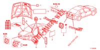 EMBLEME/WARNETIKETTEN  für Honda ACCORD 2.0 COMFORT 4 Türen 6 gang-Schaltgetriebe 2012