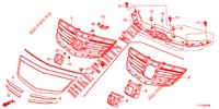 GRILL, VORNE/ZIERLEISTE  für Honda ACCORD 2.0 COMFORT 4 Türen 6 gang-Schaltgetriebe 2012