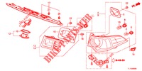 HECKLEUCHTE/KENNZEICHENBELEUCHTUNG (PGM FI)  für Honda ACCORD 2.0 COMFORT 4 Türen 6 gang-Schaltgetriebe 2012