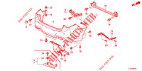 HINTERER STOSSFAENGER  für Honda ACCORD 2.0 COMFORT 4 Türen 6 gang-Schaltgetriebe 2012