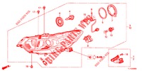 SCHEINWERFER  für Honda ACCORD 2.0 COMFORT 4 Türen 6 gang-Schaltgetriebe 2012