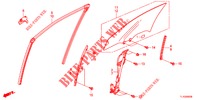 VORDERE TUERSCHEIBE/TUERREGLER  für Honda ACCORD 2.0 COMFORT 4 Türen 6 gang-Schaltgetriebe 2012