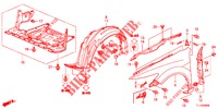 KOTFLUEGEL, VORNE  für Honda ACCORD 2.0 ELEGANCE 4 Türen 6 gang-Schaltgetriebe 2012