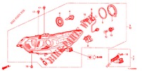 SCHEINWERFER  für Honda ACCORD 2.0 ELEGANCE 4 Türen 6 gang-Schaltgetriebe 2012