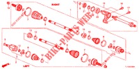 ANTRIEBSWELLE, VORNE/HALBWELLE (2.0L) für Honda ACCORD 2.0 ELEGANCE 4 Türen 5 gang automatikgetriebe 2012