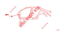 GUMMITUELLE (LATERAL) für Honda ACCORD 2.0 ELEGANCE 4 Türen 5 gang automatikgetriebe 2012
