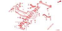 HINTERER STOSSFAENGER  für Honda ACCORD 2.0 ELEGANCE 4 Türen 5 gang automatikgetriebe 2012