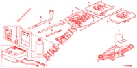 WERKZEUGE/WAGENHEBER  für Honda ACCORD 2.0 ELEGANCE 4 Türen 5 gang automatikgetriebe 2012