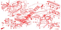 HINTERE ABLAGE/SEITENVERKLEIDUNG (4D)  für Honda ACCORD 2.0 S 4 Türen 6 gang-Schaltgetriebe 2012