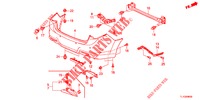 HINTERER STOSSFAENGER  für Honda ACCORD 2.0 S 4 Türen 6 gang-Schaltgetriebe 2012