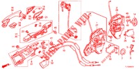 TUERSCHLOESSER, VORNE/AEUSSERER GRIFF  für Honda ACCORD 2.0 S 4 Türen 6 gang-Schaltgetriebe 2012