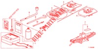 WERKZEUGE/WAGENHEBER  für Honda ACCORD 2.0 S 4 Türen 6 gang-Schaltgetriebe 2012