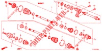 ANTRIEBSWELLE, VORNE/HALBWELLE (2.0L) für Honda ACCORD 2.0 S 4 Türen 5 gang automatikgetriebe 2012