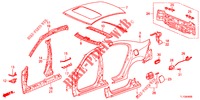 AUSSENBLECHE/TAFEL, HINTEN  für Honda ACCORD 2.0 S 4 Türen 5 gang automatikgetriebe 2012