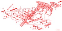 BODENMATTE/ISOLATOR  für Honda ACCORD 2.0 S 4 Türen 5 gang automatikgetriebe 2012