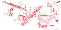 HECKLEUCHTE/KENNZEICHENBELEUCHTUNG (PGM FI)  für Honda ACCORD 2.0 S 4 Türen 5 gang automatikgetriebe 2012