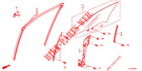 VORDERE TUERSCHEIBE/TUERREGLER  für Honda ACCORD 2.0 S 4 Türen 5 gang automatikgetriebe 2012
