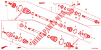 ANTRIEBSWELLE, VORNE/HALBWELLE (DIESEL) für Honda ACCORD DIESEL 2.2 COMFORT 4 Türen 6 gang-Schaltgetriebe 2012