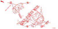 GUMMITUELLE (ARRIERE) für Honda ACCORD DIESEL 2.2 COMFORT 4 Türen 6 gang-Schaltgetriebe 2012