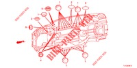 GUMMITUELLE (INFERIEUR) für Honda ACCORD DIESEL 2.2 COMFORT 4 Türen 6 gang-Schaltgetriebe 2012