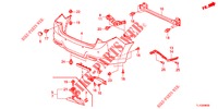 HINTERER STOSSFAENGER  für Honda ACCORD DIESEL 2.2 COMFORT 4 Türen 6 gang-Schaltgetriebe 2012