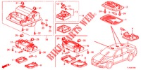 INNENLEUCHTE (1) für Honda ACCORD DIESEL 2.2 COMFORT 4 Türen 6 gang-Schaltgetriebe 2012