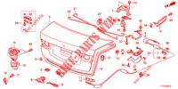 KOFFERRAUMDECKEL(4D)  für Honda ACCORD DIESEL 2.2 COMFORT 4 Türen 6 gang-Schaltgetriebe 2012