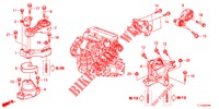 MOTORBEFESTIGUNGEN (DIESEL) (MT) für Honda ACCORD DIESEL 2.2 COMFORT 4 Türen 6 gang-Schaltgetriebe 2012
