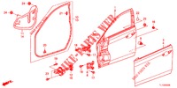 TUERTAFELN, VORNE(2D)  für Honda ACCORD DIESEL 2.2 COMFORT 4 Türen 6 gang-Schaltgetriebe 2012