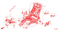 VORNE SITZKOMPONENTEN (D.) (SIEGE REGLAGE MANUEL) für Honda ACCORD DIESEL 2.2 COMFORT 4 Türen 6 gang-Schaltgetriebe 2012