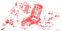 VORNE SITZKOMPONENTEN (G.) (HAUTEUR MANUELLE) für Honda ACCORD DIESEL 2.2 COMFORT 4 Türen 6 gang-Schaltgetriebe 2012