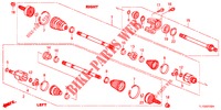 ANTRIEBSWELLE, VORNE/HALBWELLE (DIESEL) für Honda ACCORD DIESEL 2.2 COMFORT 4 Türen 5 gang automatikgetriebe 2012