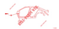 GUMMITUELLE (LATERAL) für Honda ACCORD DIESEL 2.2 COMFORT 4 Türen 5 gang automatikgetriebe 2012