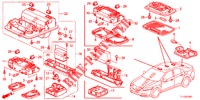 INNENLEUCHTE (2) für Honda ACCORD DIESEL 2.2 COMFORT 4 Türen 5 gang automatikgetriebe 2012