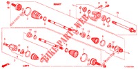 ANTRIEBSWELLE, VORNE/HALBWELLE (DIESEL) für Honda ACCORD DIESEL 2.2 ELEGANCE 4 Türen 6 gang-Schaltgetriebe 2012