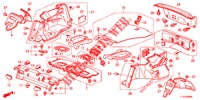 HINTERE ABLAGE/SEITENVERKLEIDUNG (4D)  für Honda ACCORD DIESEL 2.2 ELEGANCE 4 Türen 6 gang-Schaltgetriebe 2012