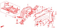KOTFLUEGEL, VORNE  für Honda ACCORD DIESEL 2.2 ELEGANCE 4 Türen 6 gang-Schaltgetriebe 2012