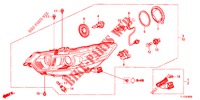SCHEINWERFER  für Honda ACCORD DIESEL 2.2 ELEGANCE 4 Türen 6 gang-Schaltgetriebe 2012