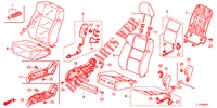 VORDERSITZ/SITZGURTE (D.) (LH) für Honda ACCORD DIESEL 2.2 ELEGANCE 4 Türen 6 gang-Schaltgetriebe 2012