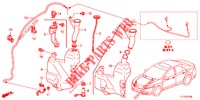 WINDSCHUTZSCHEIBENWASCHER (2D)  für Honda ACCORD DIESEL 2.2 ELEGANCE PACK 4 Türen 6 gang-Schaltgetriebe 2012
