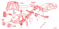 EMBLEME/WARNETIKETTEN  für Honda ACCORD DIESEL 2.2 EXECUTIVE 4 Türen 6 gang-Schaltgetriebe 2012
