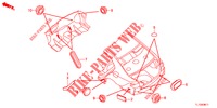 GUMMITUELLE (ARRIERE) für Honda ACCORD DIESEL 2.2 EXECUTIVE 4 Türen 6 gang-Schaltgetriebe 2012