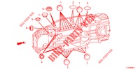 GUMMITUELLE (INFERIEUR) für Honda ACCORD DIESEL 2.2 EXECUTIVE 4 Türen 6 gang-Schaltgetriebe 2012