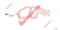 GUMMITUELLE (LATERAL) für Honda ACCORD DIESEL 2.2 EXECUTIVE 4 Türen 6 gang-Schaltgetriebe 2012