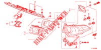 HECKLEUCHTE/KENNZEICHENBELEUCHTUNG (PGM FI)  für Honda ACCORD DIESEL 2.2 EXECUTIVE 4 Türen 6 gang-Schaltgetriebe 2012